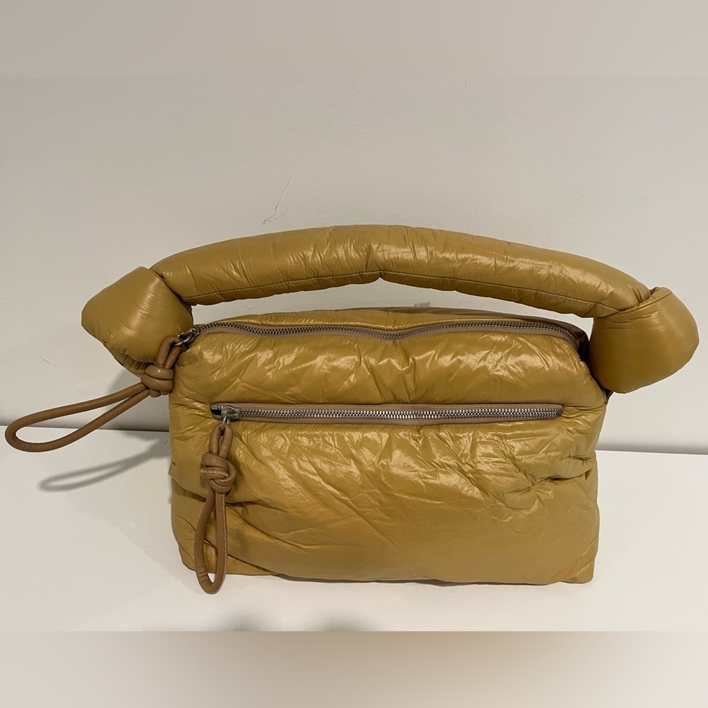 NWOT Dries Van Noten Gold Puff Shoulder Bag - Picture 3 of 5